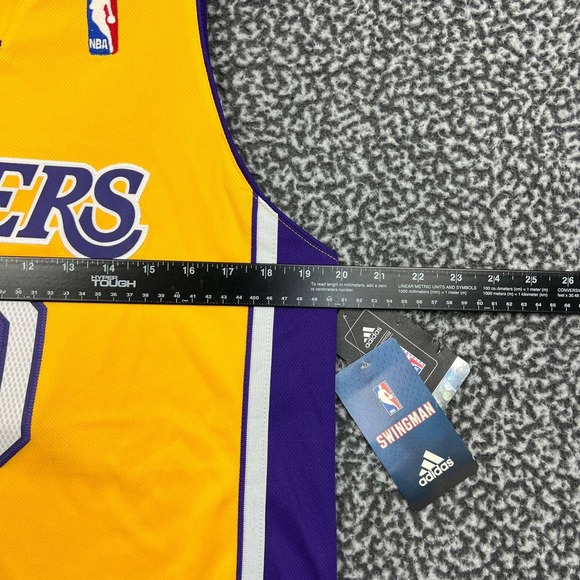 Los Angeles Lakers Nash #2 Jersey Shirt‎ Youth Large 14-16 Adidas Sleeveless New - Picture 5 of 8